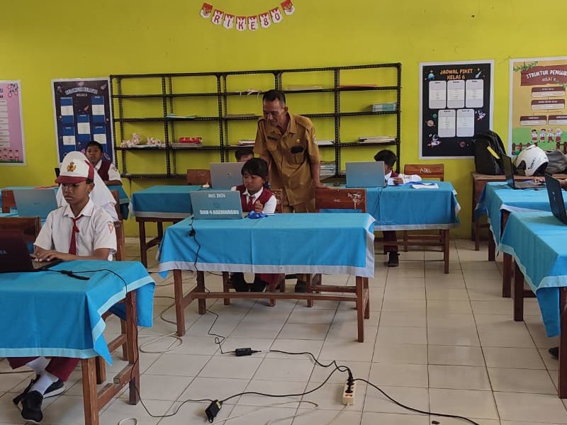 Pelaksanaan ANBK SD Negeri 5 Banyuputih